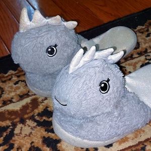 🦭Big Girls Narwhal slippers, S (5/6), Grey